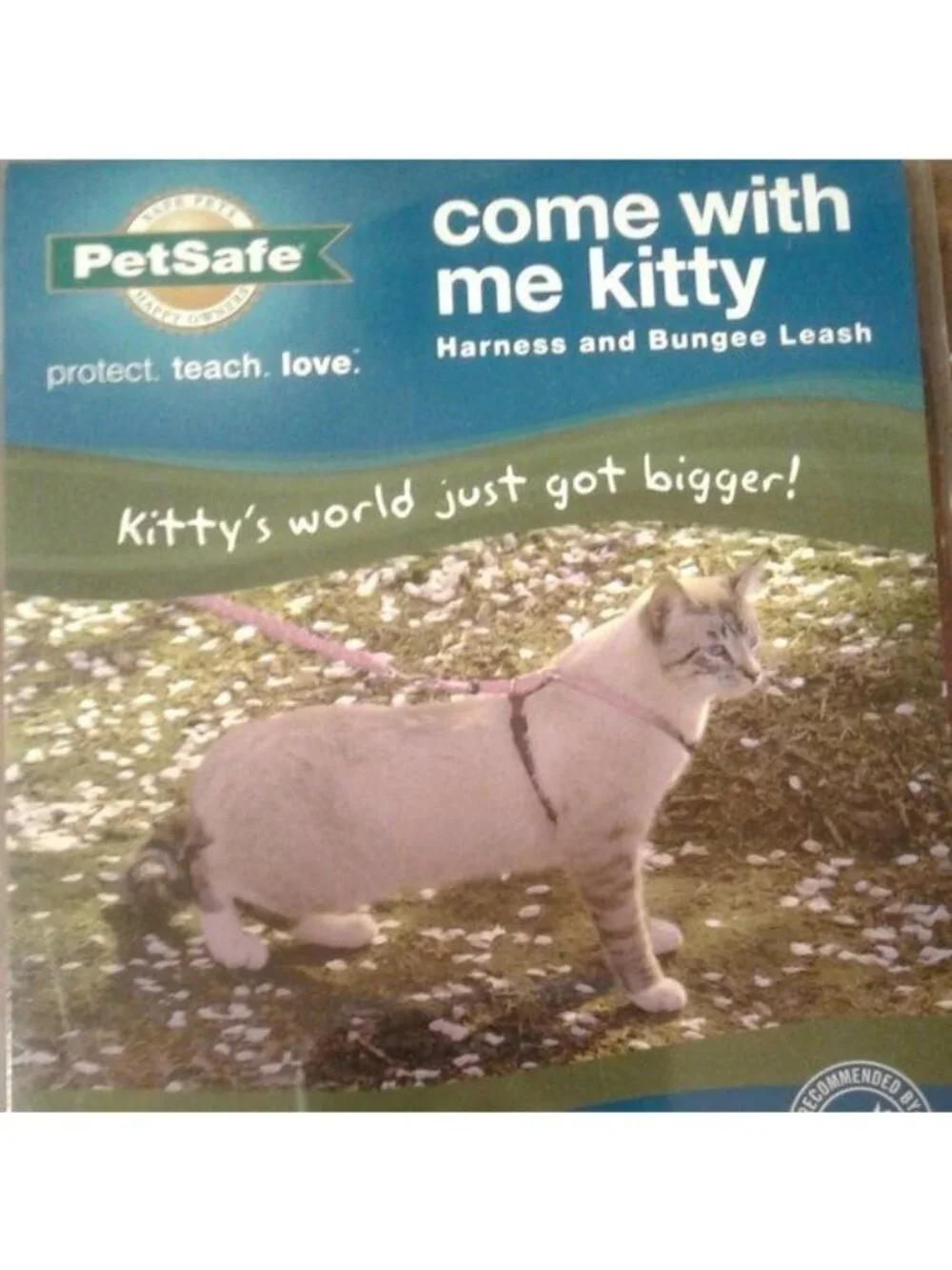 PetSafe Come With Me Kitty Harness & Bungee Leash Medium Dusty Rose/Burgundy New